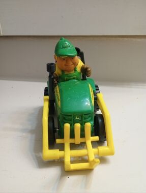 Tomy John Deere Tractor And Farmer Preschool Toy